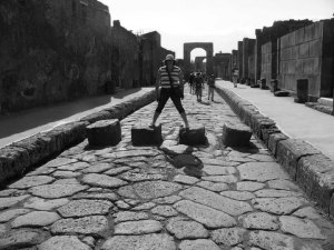 Övergångsställe i Pompeji