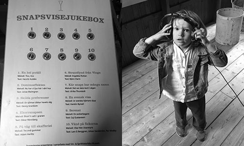 Snapsvisejukebox på Surströmmingsmuseet
