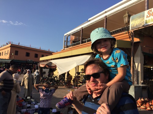 Djemaa el Fna-torget i Marrakech