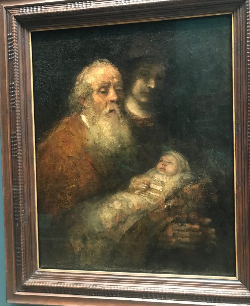 Simeon och Jesusbarnet av Rembrandt