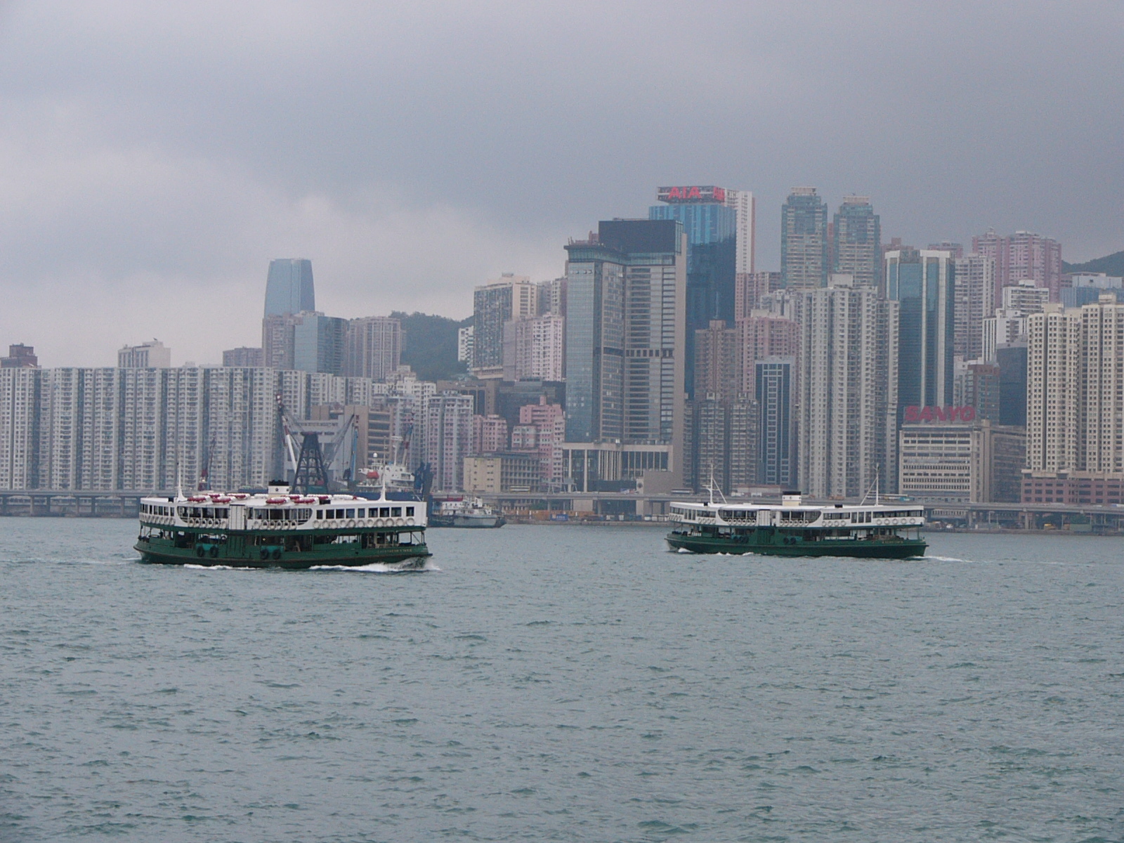 Utsikt mot Hongkong-ön
