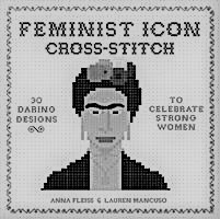 Feminist-icon cross-stitch
