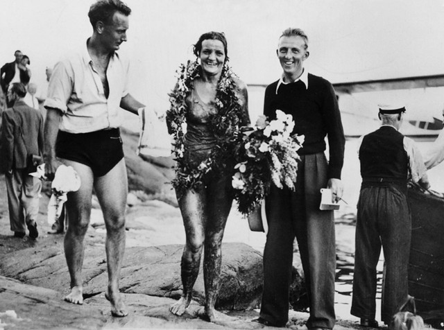 Sigge Bergman, Sally Bauer och Staffan Tjerneld 1938
