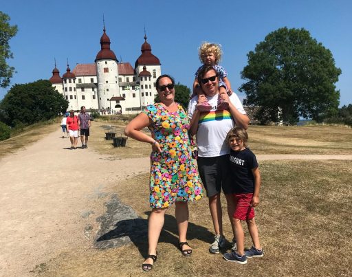 Familjebild från Läckö 2018