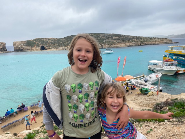 Mina barn på Malta 2021